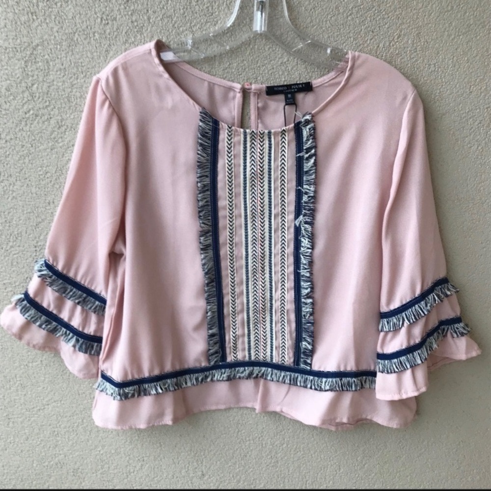 3/$35 ROMEO AND JULIET COUTURE BLUSH TOP